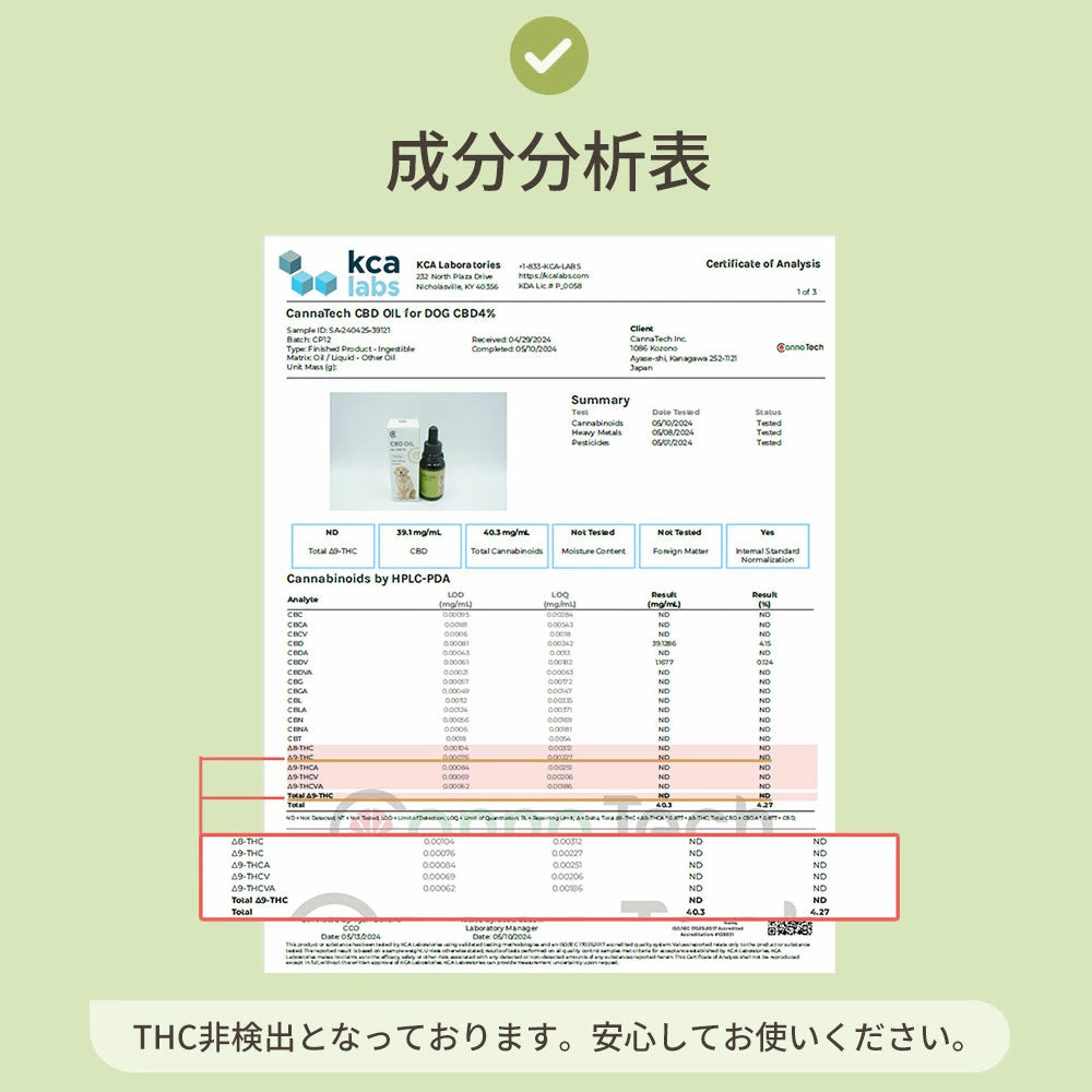 CBDオイル ペット用 30ml 4% 大型犬 用 CBD 1200mg CannaTech CBD OIL for Pets Healing