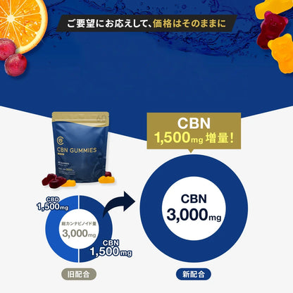 Cannatech CBN グミ 軟糖 60粒 3000mg